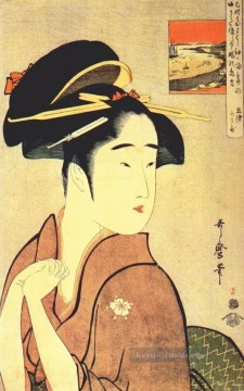  kitagawa - Der Geisha kamekichi Kitagawa Utamaro Ukiyo e Bijin ga